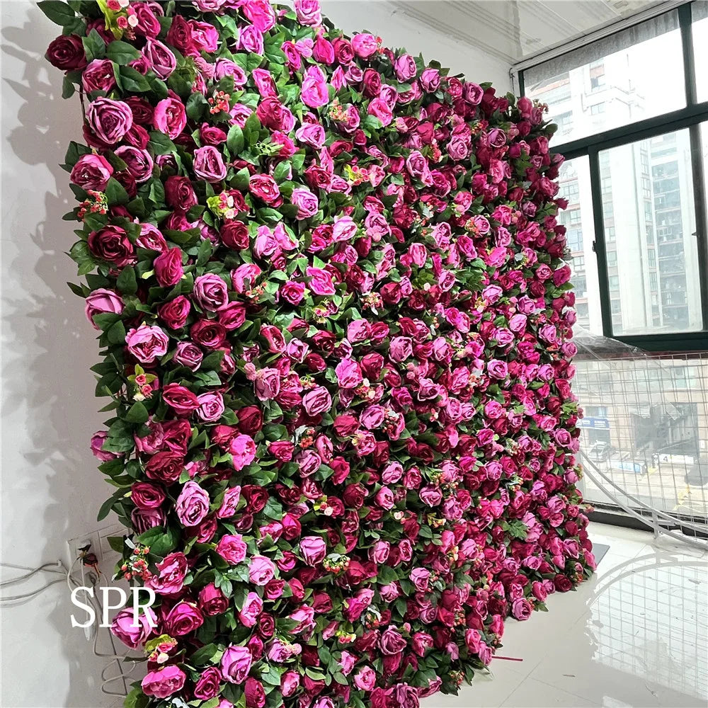 SPR Bridesmaids Bouquet Great Price Silk Rose Peony Flower Heads Decoration Artificial Wedding Party Valentine's Day Flower Wall