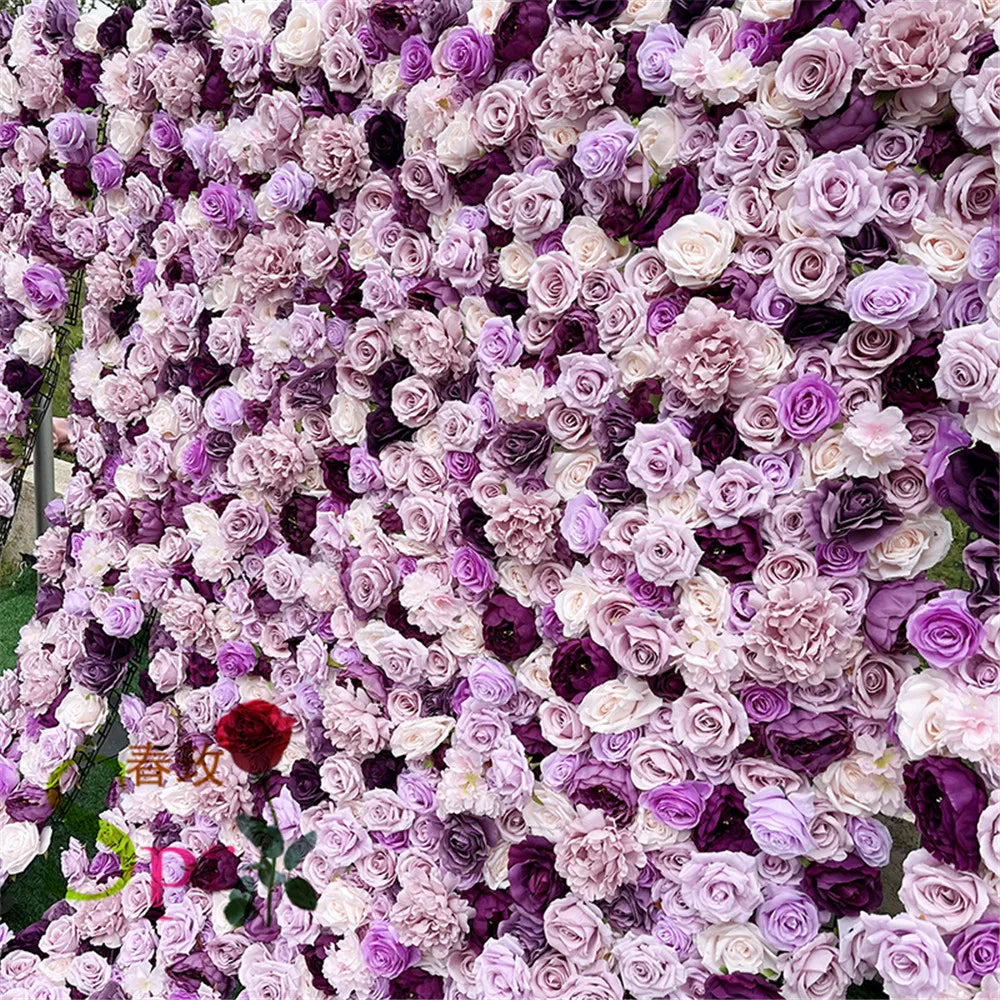 SPR Bridesmaids Bouquet DIY Flower Arrangementartifical Flower Wall Roll up Artificial Rose Orchid Wedding Flower Backdrop Wall