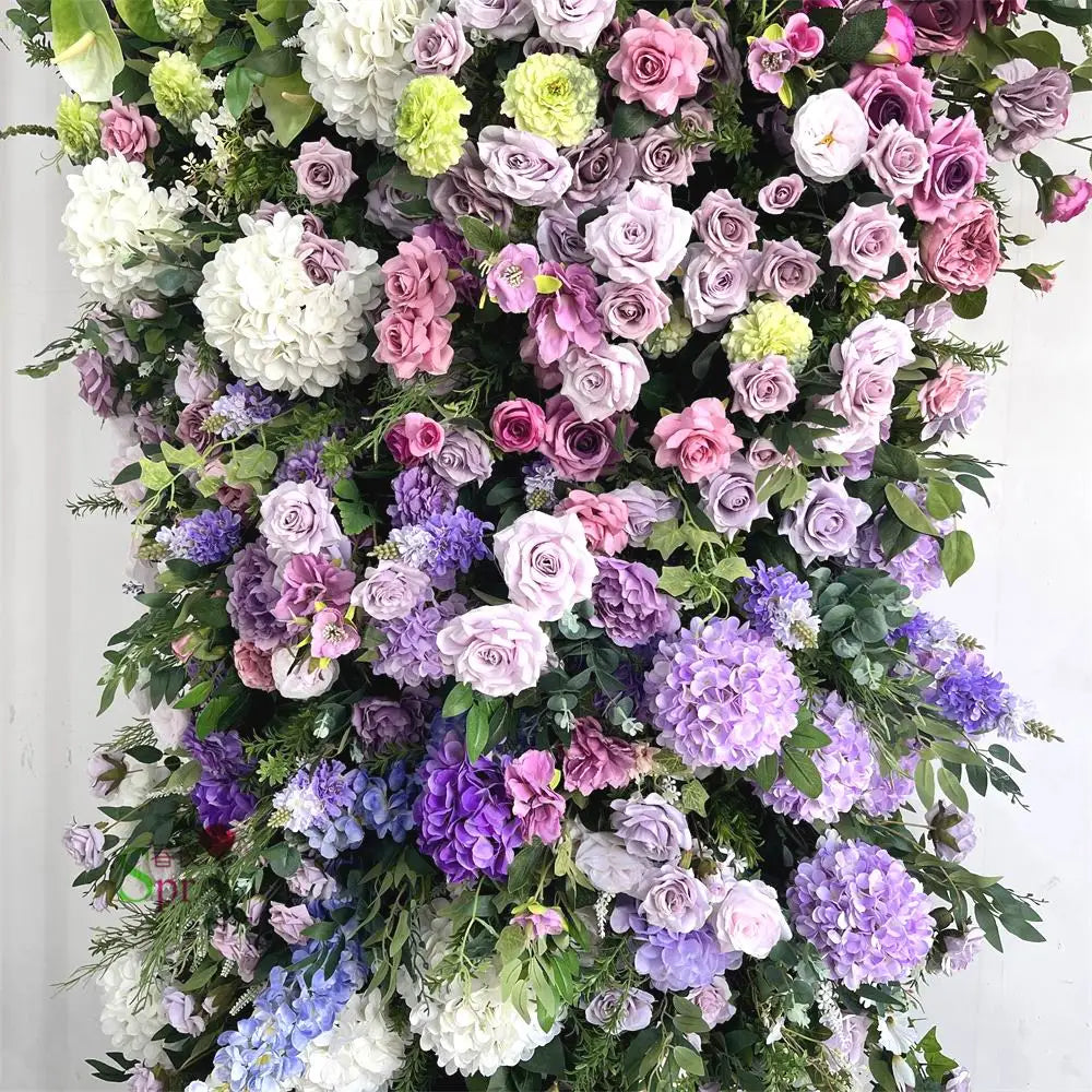 SPR Bridesmaids Bouquet Wholesale Wedding  Flower Wall Roll Up Flower Wall For Wedding Backdrop Decoration