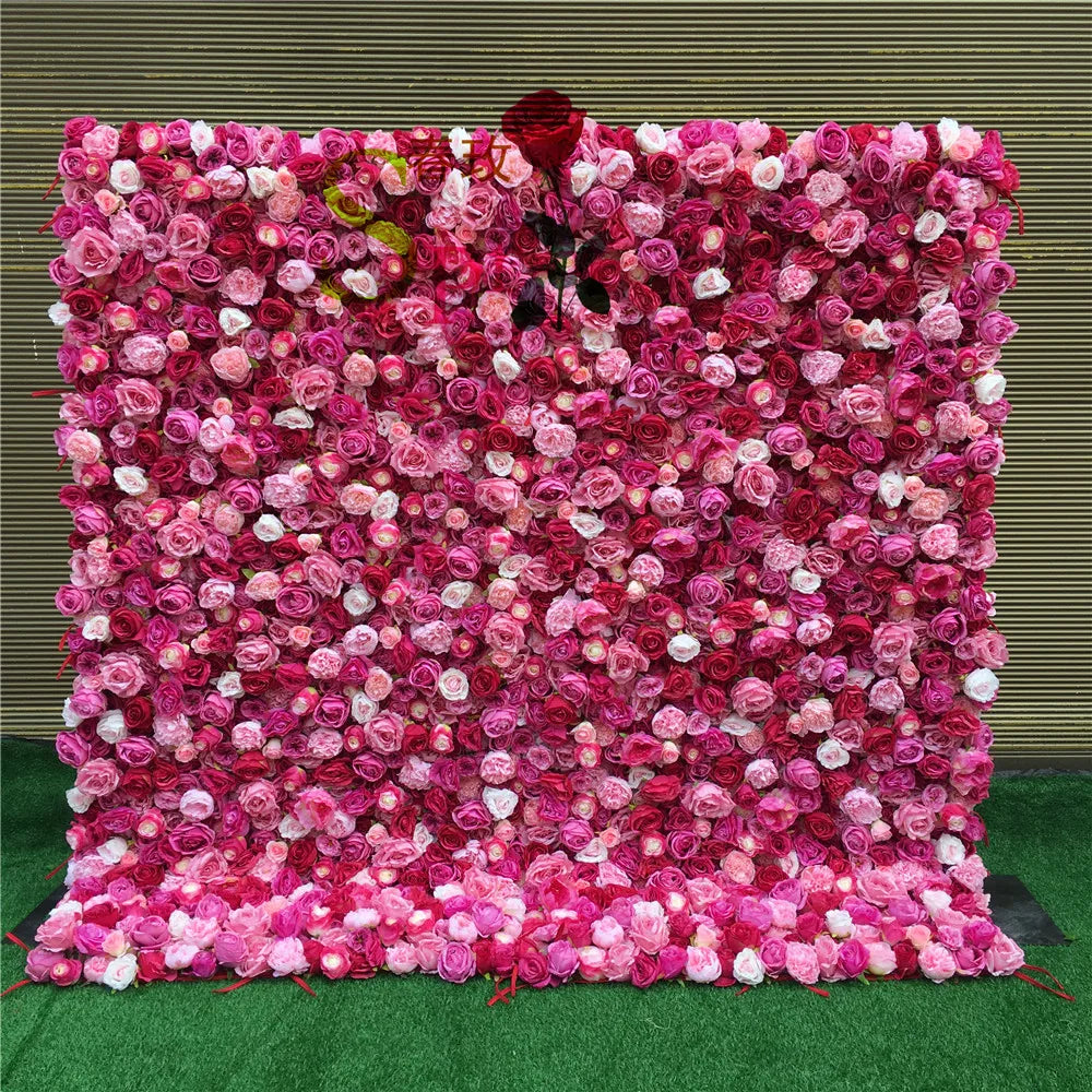 SPR Supplies New High Quality Silk Flower Table Wedding Centerpieces Decor Plant Panel Decorative Rose Wall