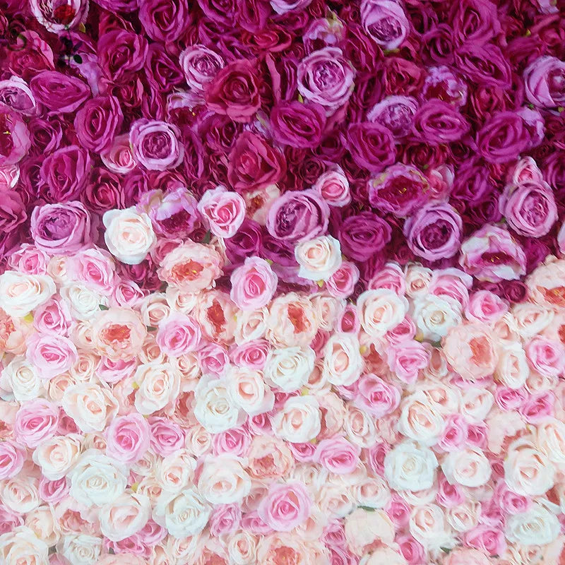 SPR Wedding Rose 3D Flower Wall  Backdrop Ombre Flower Wall Panels for Wedding Event or Baby Showing