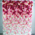 SPR Rose Flower Wall Roll up Red pink White Ombre Flower Wall Panels for Wedding Event Occasion Baby Showing