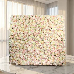 SPR Wholesale Custom Green Plant Leaf Wedding Supplies Decoration Rose Backdrop Silk Artificial Decorative Flower Wall - SPR-FW18813-1