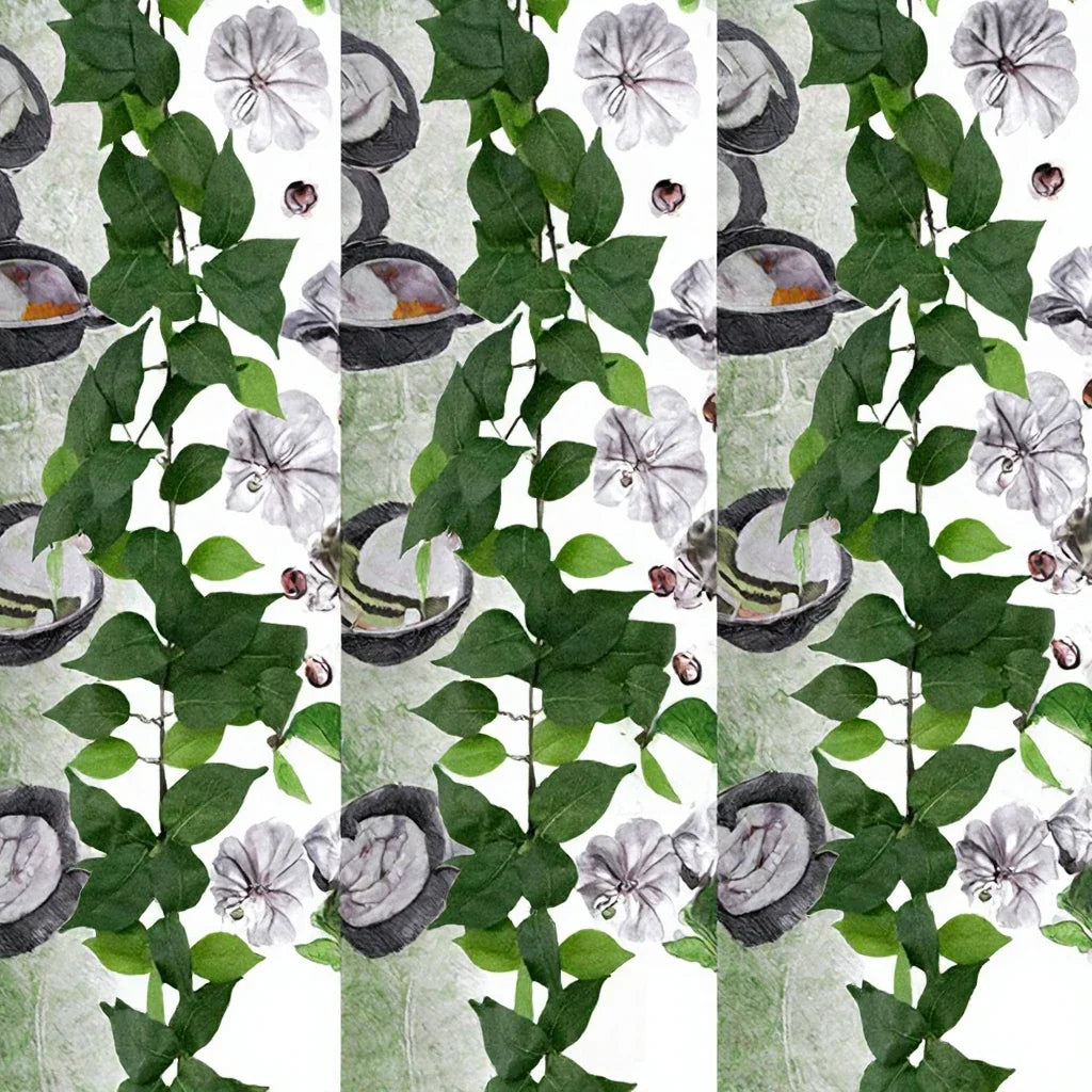 Artificial Vines Kit 71" Silk Eucalyptus Ivy Garland Natural Odorless Greenery Hanging Plant Wedding Party Decor Indoor