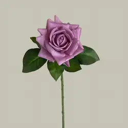 Hot Sale Real Touch Artificial Single Rose Colorful Rose Stem Halloween Valentine's Day Factory Wholesale Roses - Total Length 42CM / 07-Purple