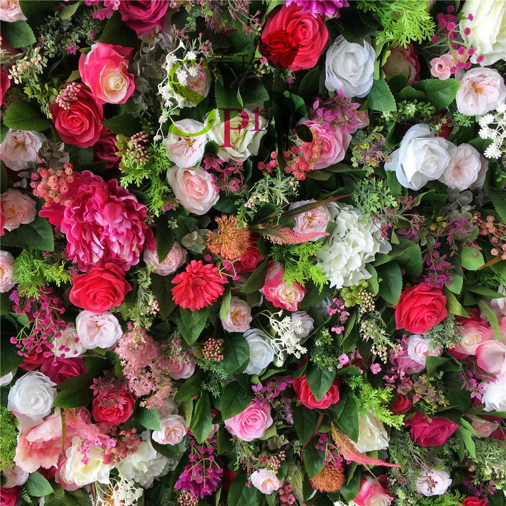 SPR Artificial Silk Rose 5D Flower Wall Decor Handmade Modern Style for Party Centerpiece Background