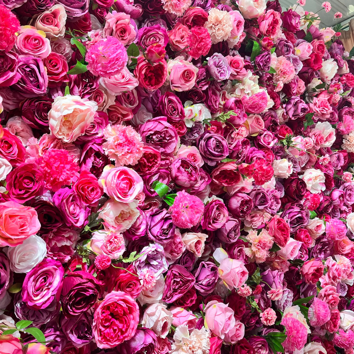SPR Customized Size Finished Rose Flower Wall Artificial Floral Panel for Wedding Party Birthday Baby Shower Hotel Home Decor