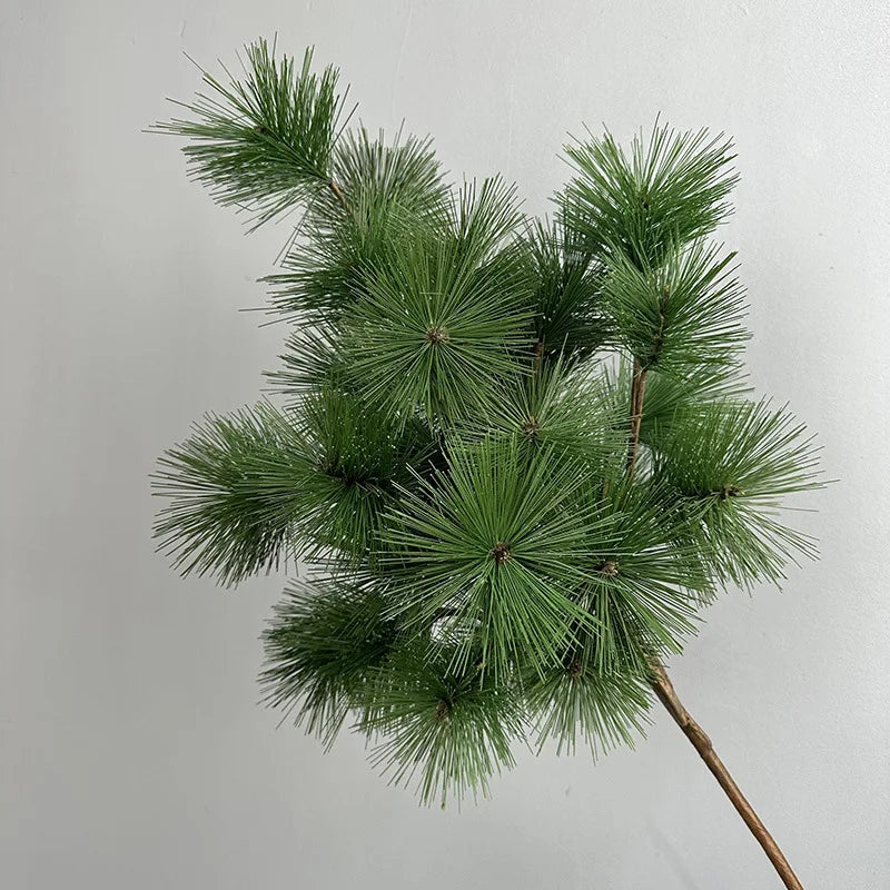 SPR Hot Selling Large Stem Artificial Pine Needle Branches Soft Plastic Realistic for Christmas New Year Halloween DecorSPR