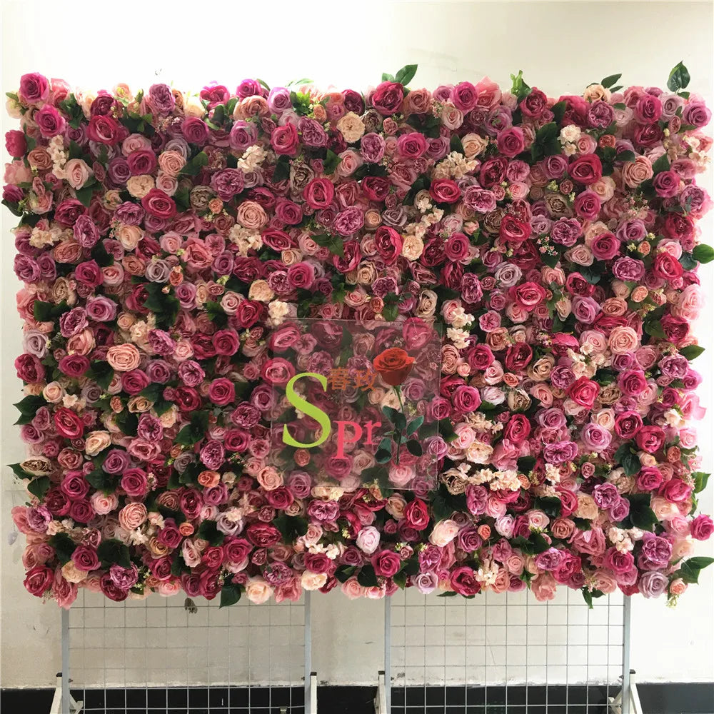 SPR Bridal Bouquet Wedding Silk Artificial Flower Roses Bohemian Wall Decoration Panel