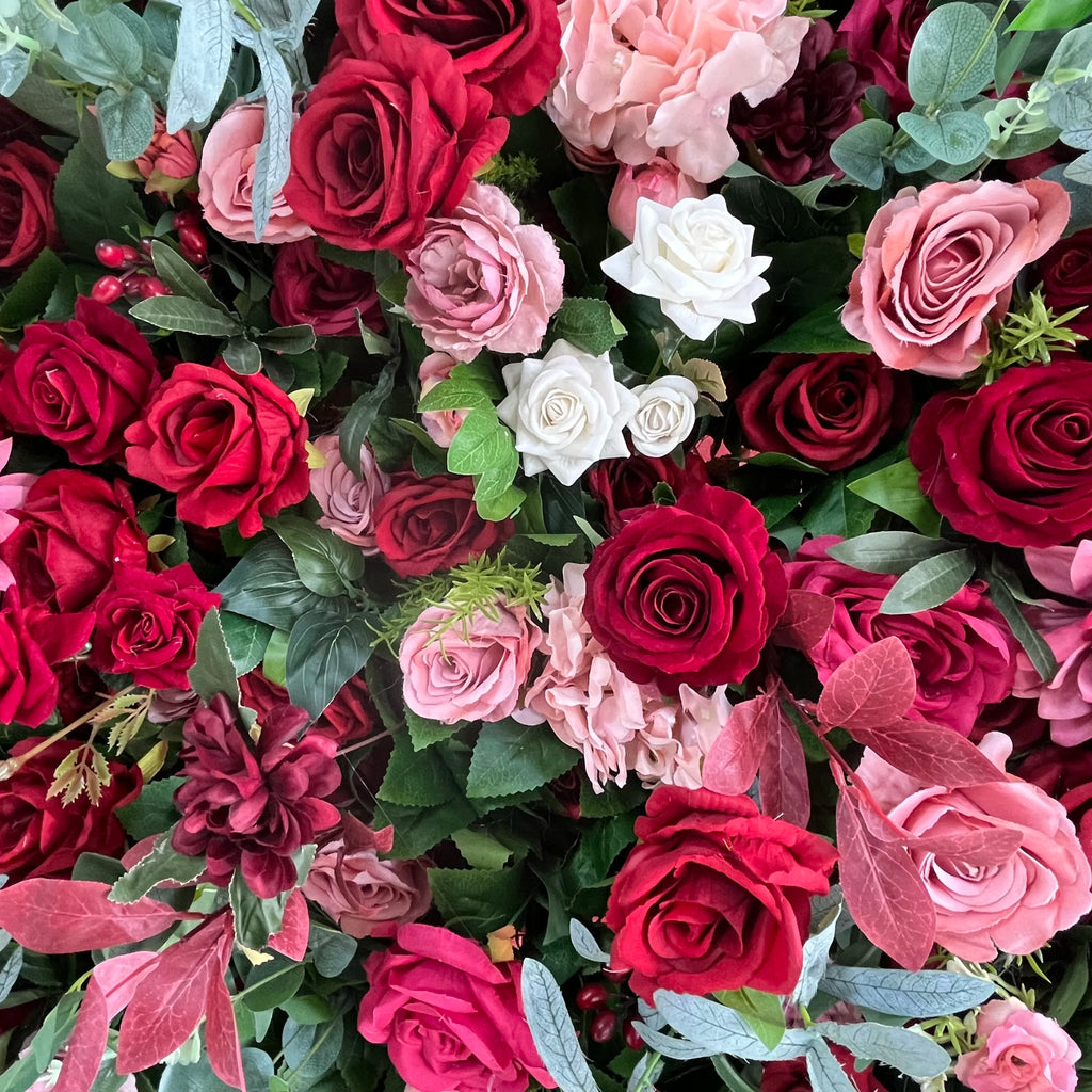 SPR 7D Roll up Handmade Custom Size Color Artificial Floral Wall Greenery with Hydrangea Rose Lotus Wedding Backdrop Panel
