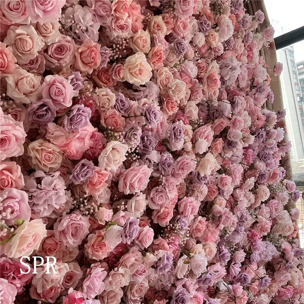 SPR Bridal Bouquet Promotional Wholesale Perfect Non-fading and Anti-aging Durable Artificial Rose Flower Wall Floral Backdrop