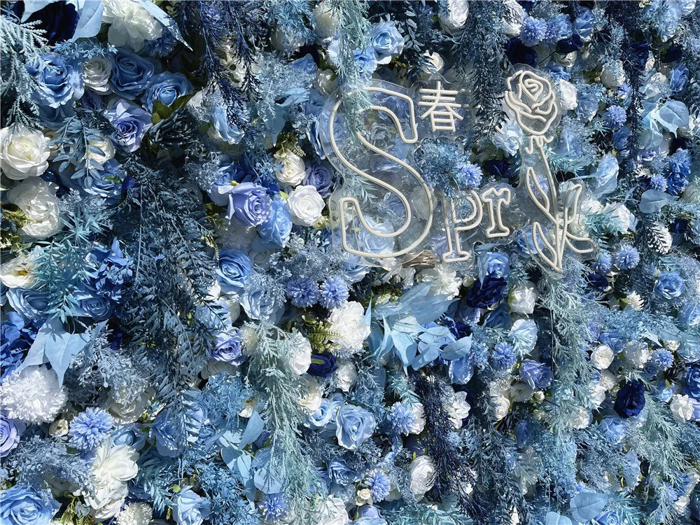 SPR Wholesale China Supply Artificial Flowers Wall Birthday Wedding Flowers Backdrops for Events Fall Decoration Flowers Wall