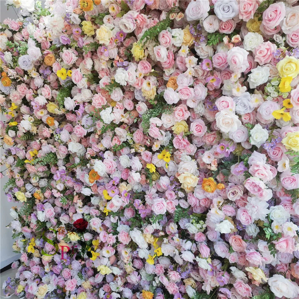 SPR  High-End Gradient Flower Wall Wall Bottom Background Wall Fabric Wedding Decoration Foreign Trade Export Artifical Flowers