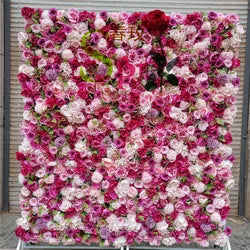 SPR Hot Selling Artificial Decorative Flower Wall Panel for Wedding Party Birthday Decor Backdrop Wall - 1*1M(3.28*3.28ft) / SPR-FW21416-8