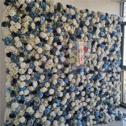 SPR Wedding Decoration Backdrop Silk  pink Rose Home Decor Blush Artificial Flower Wall - 100*100cm(39.37*39.37in) / SPR-FW211126-4