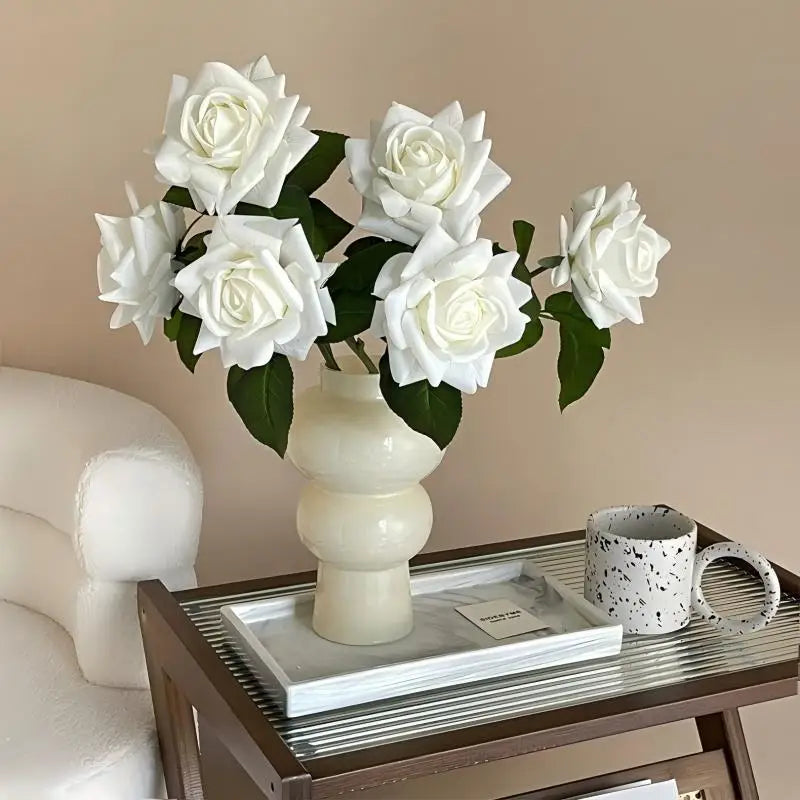 Hot Sale Real Touch Artificial Single Rose Colorful Rose Stem Halloween Valentine's Day Factory Wholesale Roses