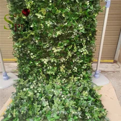 SPR Rolled Flower Wall Silk Flower Cloth Silk Structure Material Wedding Stage Backdrop Artificial Flowers Wall for Salon Wall - 1*1m(3.28*3.28ft) / SPR-GW20122-2