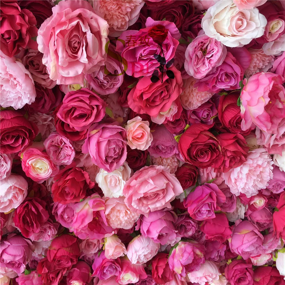 SPR Supplies New High Quality Silk Flower Table Wedding Centerpieces Decor Plant Panel Decorative Rose Wall