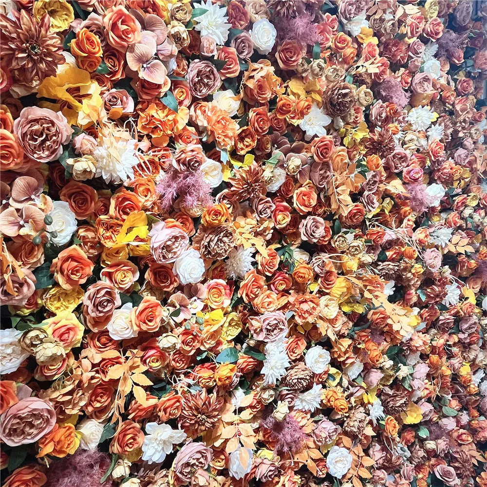 SPR New Designs 7D Artificial Bridal Bouquet Decorative Flower Wall Panels for Indoor Home Wedding Backdrop Decor