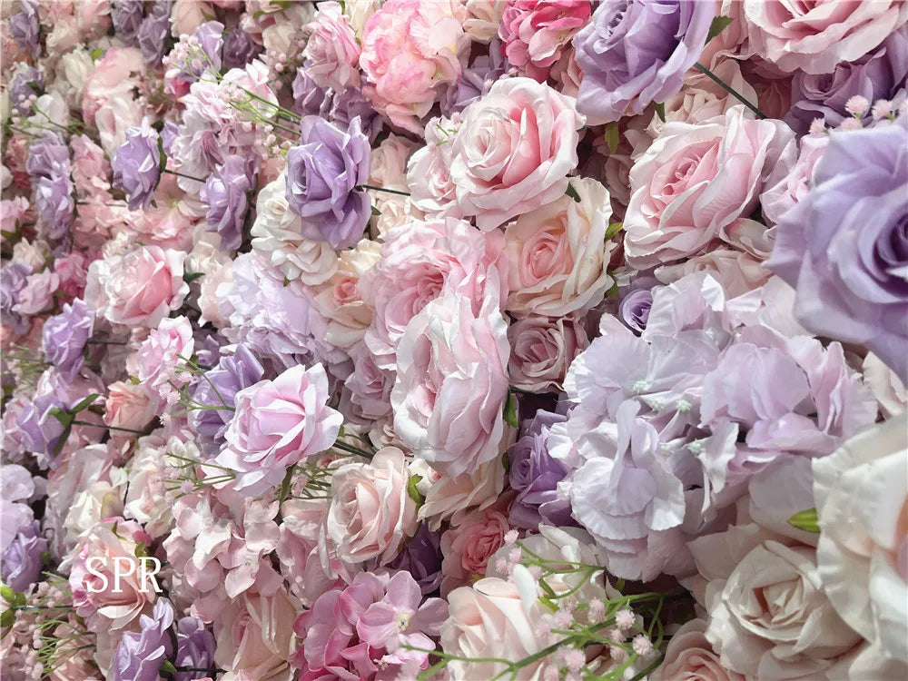 SPR Bridesmaids Bouquet High Quality Birthday Party Valentine's Day Artificial Flower Wall Silk Rose Panels for Wedding Backdrop