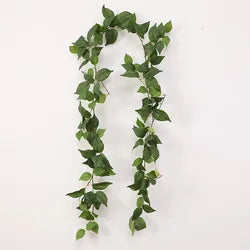 Artificial Vines Kit 71" Silk Eucalyptus Ivy Garland Natural Odorless Greenery Hanging Plant Wedding Party Decor Indoor - Over 6 ft / Burgundy