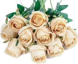 SPR High Simulation Large Artificial Roses With Long Iron Stem for DIY Floral Arrangement Wedding Home Party Decor - Large / Dark Blue