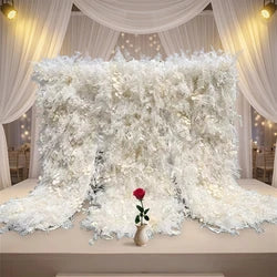 SPR Bohemian Luxury 5D Fabric Back Rose Wall Panels for Wedding Christmas & Halloween Decor-Handmade Environment-Friendly - SPR-FW22425-6