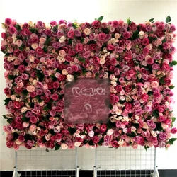 SPR Bridal Bouquet Wedding Supplies Home Floral Decoration Rose Hydrangea Silk Artificial Decorative Flower Wall Backdrop - Beige / SPR-FW211126-5
