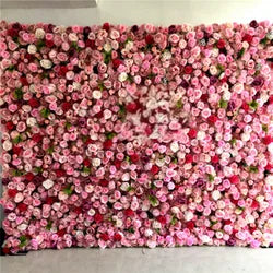 SPR Bridal Bouquet Wedding Supplies Home Floral Decoration Rose Hydrangea Silk Artificial Decorative Flower Wall Backdrop - Beige / SPR-FW211126-3