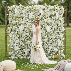 SPR 5D Silk Artificial Flowers Wedding Decoration Party Restaurant Wedding Wall Flower Decoration Grass Artificial Flower Wall - SPR-FW24114-8