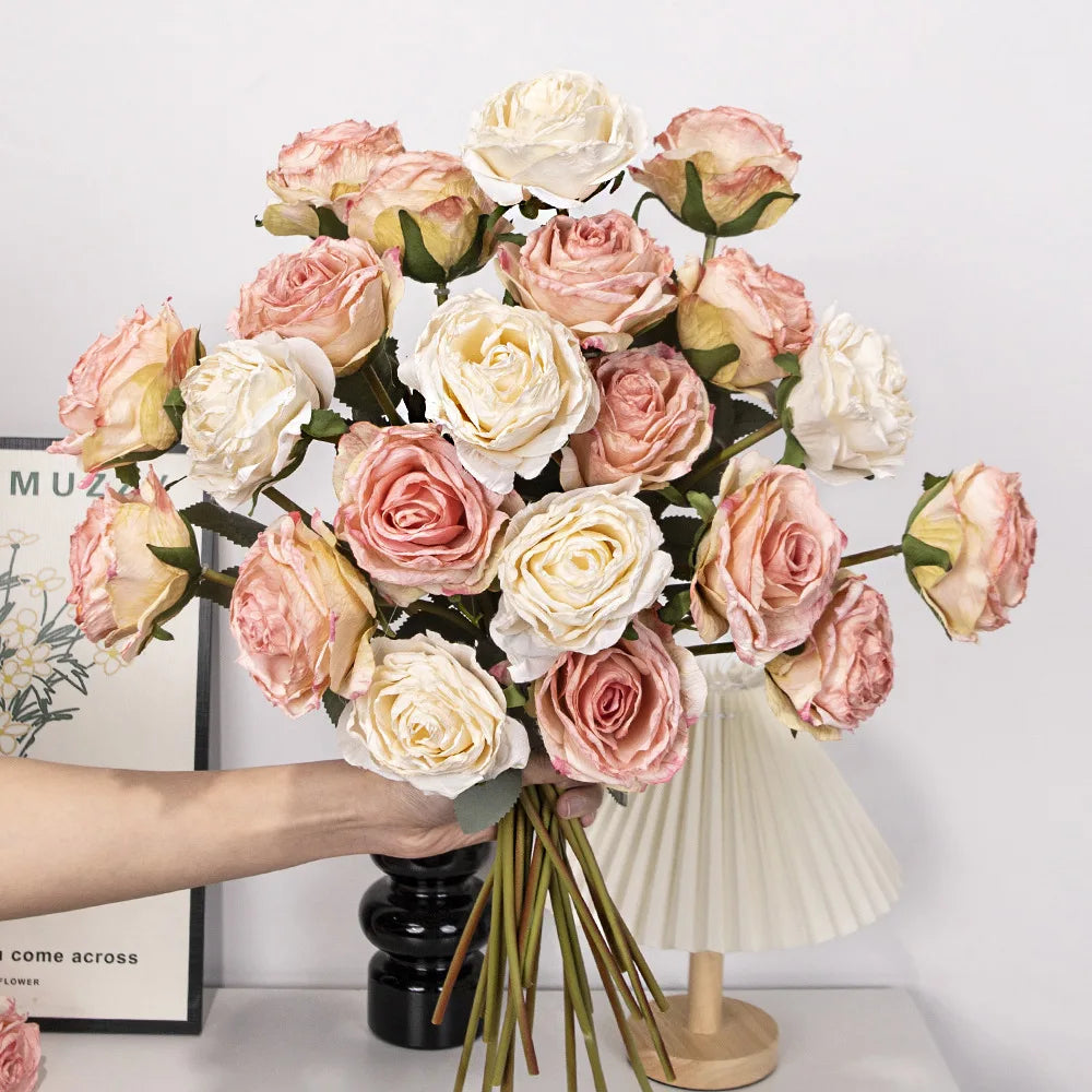 SPR Soft Silk Handmade Artificial Rose Flowers Modern Design for Christmas Wedding & Home Floral Arrangement