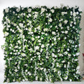 SPR High Quality Eco-Friendly 5D Red Rose Greenery Silk Flower Backdrop Wedding Decoration Wall for Halloween Christmas New Year