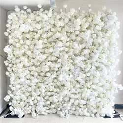 SPR Flowerwall Backdrop Silk Fabric Curtain Cloth Floral 3D Roll up Flower Wall for Wedding Birthday Party Carnival Photo Back - 1*1m(3.28*3.28ft) / SPR-FW23913-4