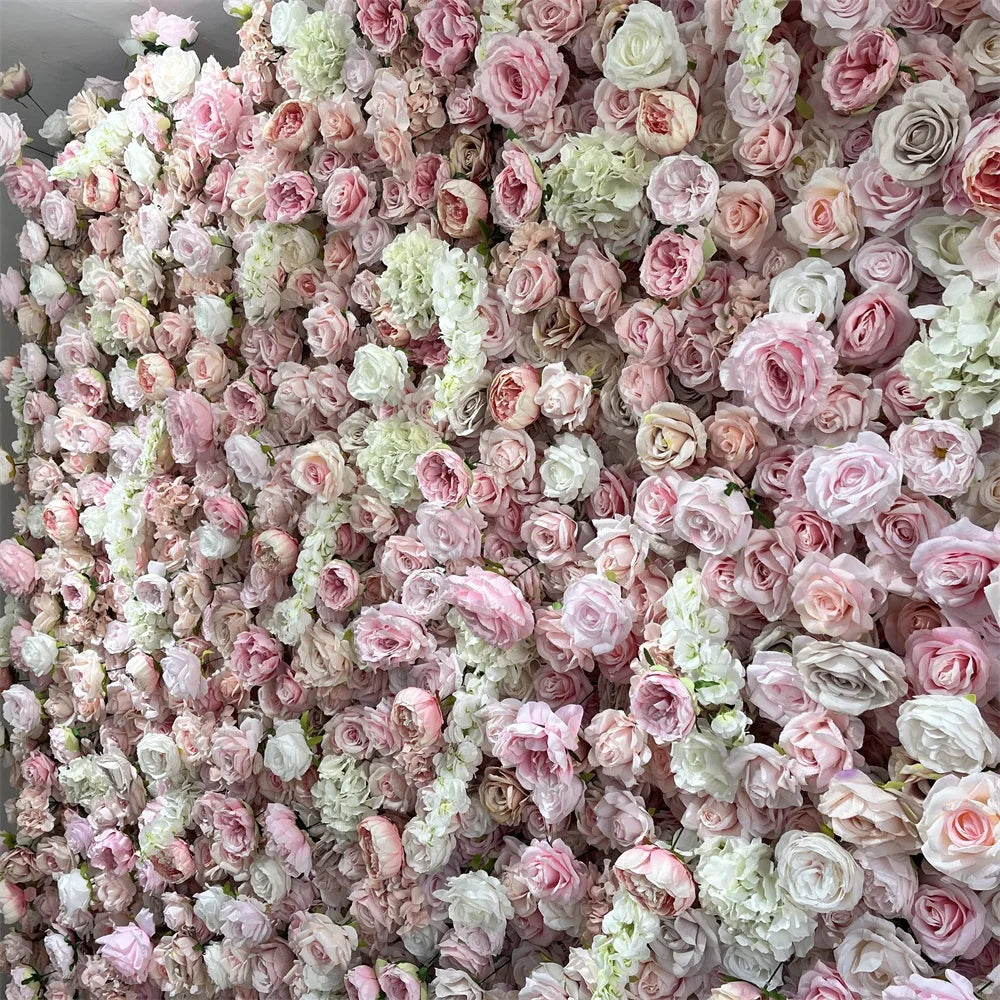 SPR Bridesmaids Bouquet Silk Rose Flower Panel Stage Backdrop Artificial Wedding Flower Wall for Decoration