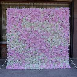 SPR Wholesale Silk Artificial Wedding Flower Wall Backdrop 8ft 8ft for Restaurant Decoration Wedding Party Events Mother's Day - SPR-XMBD037