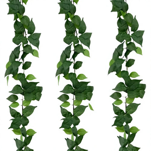 Artificial Vines Kit 71" Silk Eucalyptus Ivy Garland Natural Odorless Greenery Hanging Plant Wedding Party Decor Indoor