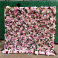 SPR ROLL Handmade Lightweight Fabric Back Style Customizable Size Color Artificial Rose Flower Wall Wedding Birthday Party