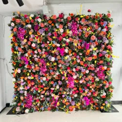 SPR Decorative Roll up Artificial Silk Rose Flower Wall Backdrop Panel for Wedding Party Birthday Hotel Decoration - SPR-FW24318-28