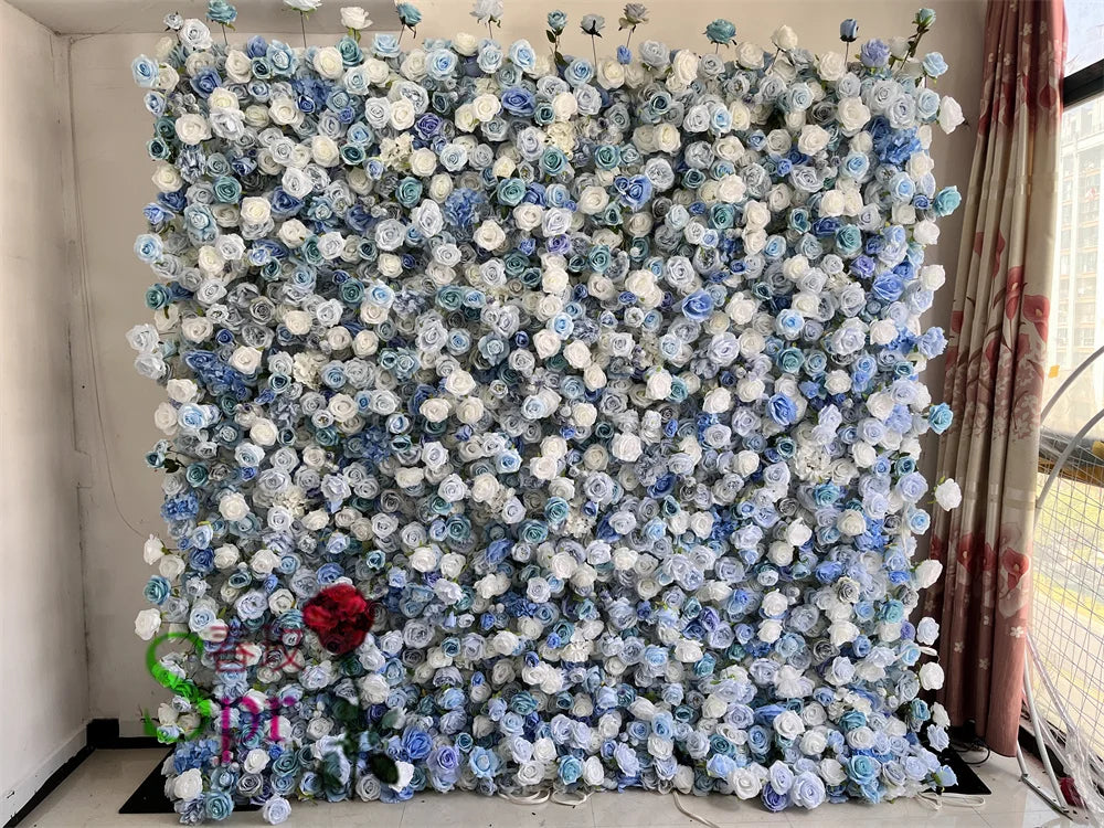 SPR  Factory Sales Christmas Fower Berries Christmas Flower Wall Flower Backdrop Events Xmas Day Baby Showing Party Home Decor
