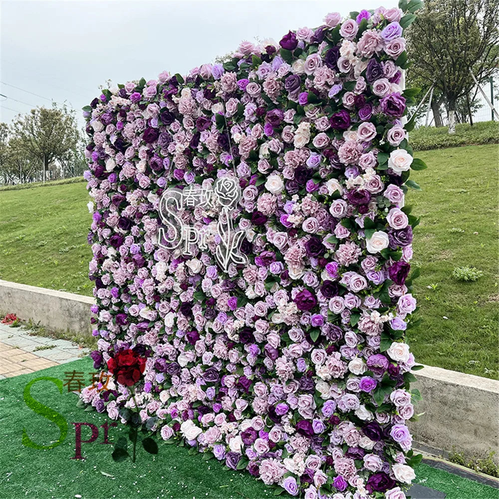 SPR Bridesmaids Bouquet DIY Flower Arrangementartifical Flower Wall Roll up Artificial Rose Orchid Wedding Flower Backdrop Wall