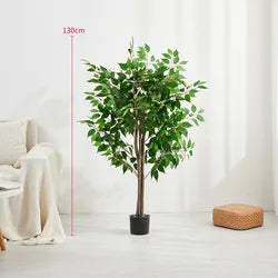 SPR Artificial Laurel Topiary Tree Set of 2 Realistic Leaves Twisted Trunk with Plastic Pot for Home Garden Patio Decor - 2 ft to 3 ft / Black