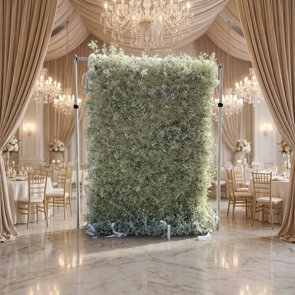 SPR Custom High Quality Roll European Style Handmade Mother's Day Wedding Party Birthday Hotel Centerpieces Decor Plastic Plant