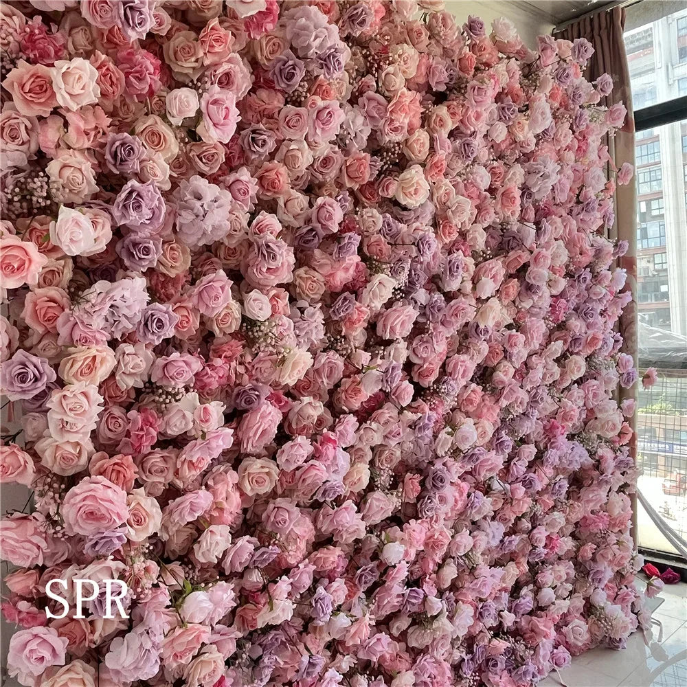 SPR Bridal Bouquet Promotional Wholesale Perfect Non-fading and Anti-aging Durable Artificial Rose Flower Wall Floral Backdrop