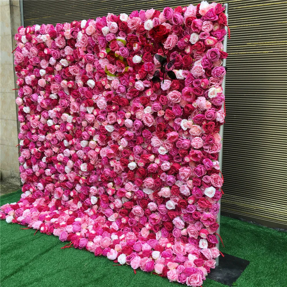 SPR Supplies New High Quality Silk Flower Table Wedding Centerpieces Decor Plant Panel Decorative Rose Wall
