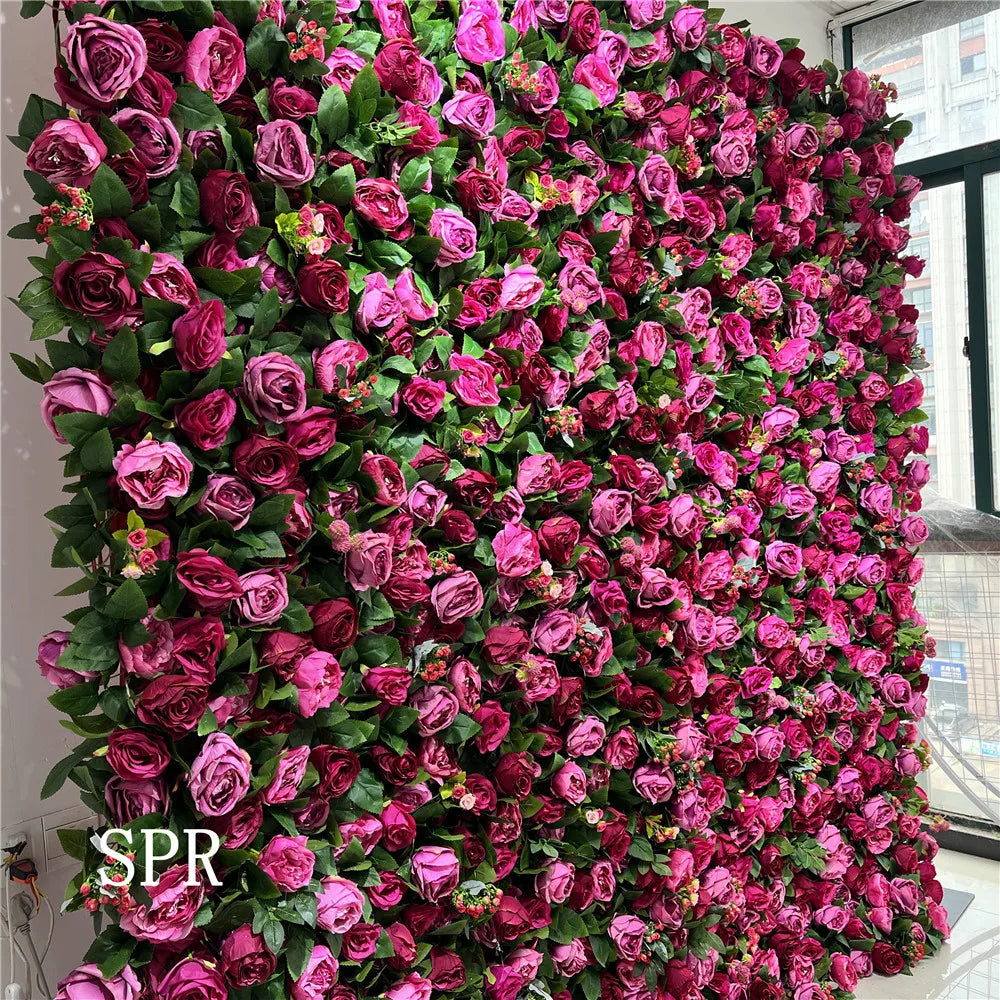 SPR Bridesmaids Bouquet Great Price Silk Rose Peony Flower Heads Decoration Artificial Wedding Party Valentine's Day Flower Wall