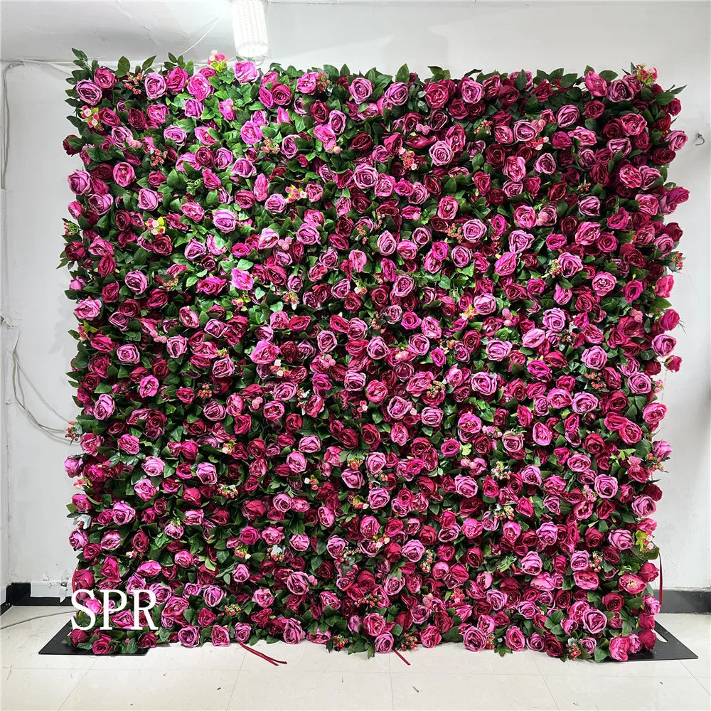 SPR Bridesmaids Bouquet Great Price Silk Rose Peony Flower Heads Decoration Artificial Wedding Party Valentine's Day Flower Wall