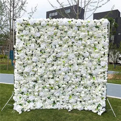 SPR Wholesale Silk Artificial Wedding Flower Wall Backdrop 8ft 8ft for Restaurant Decoration Wedding Party Events Mother's Day - SPR-XMBD024