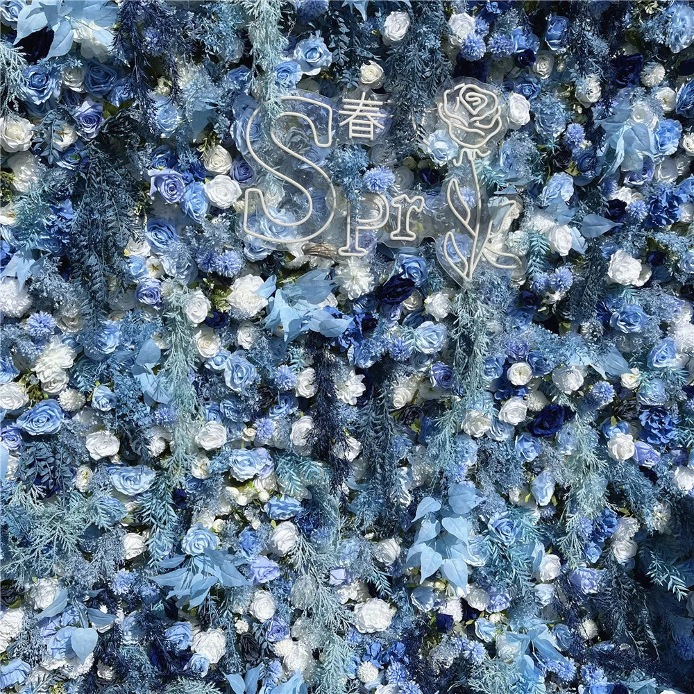 SPR Wholesale China Supply Artificial Flowers Wall Birthday Wedding Flowers Backdrops for Events Fall Decoration Flowers Wall