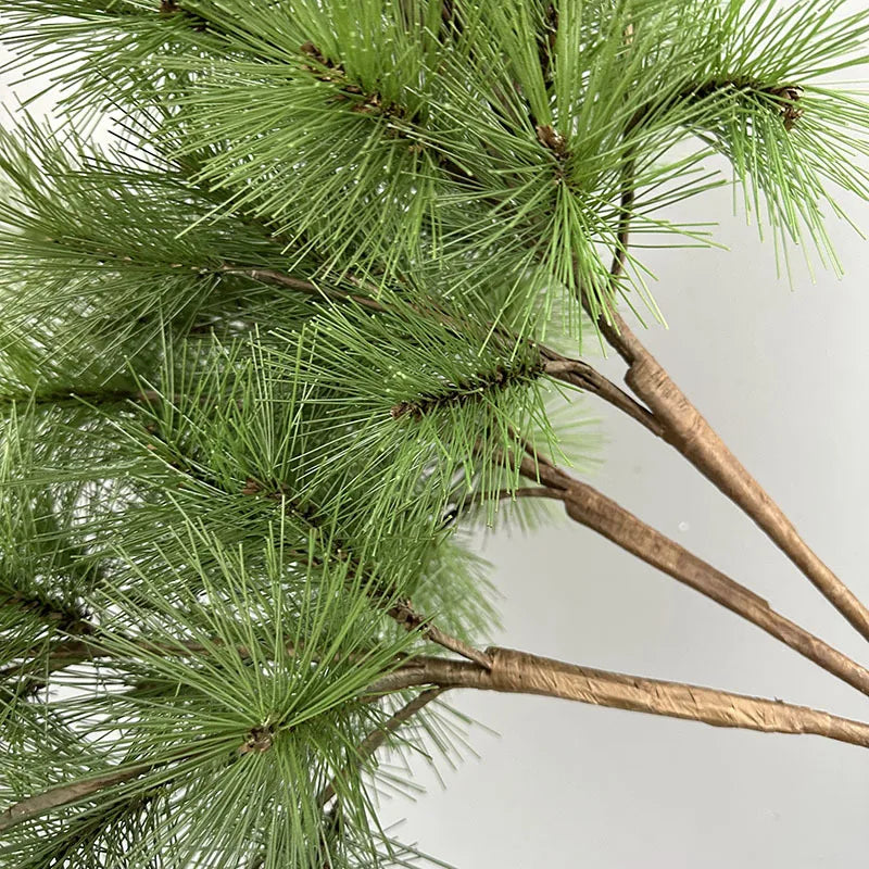 SPR Hot Selling Large Stem Artificial Pine Needle Branches Soft Plastic Realistic for Christmas New Year Halloween DecorSPR