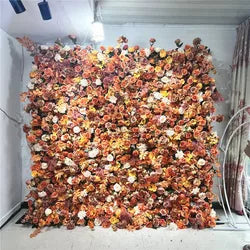 SPR Flowerwall Backdrop Silk Fabric Curtain Cloth Floral 3D Roll up Flower Wall for Wedding Birthday Party Carnival Photo Back - 1*1m(3.28*3.28ft) / 6746